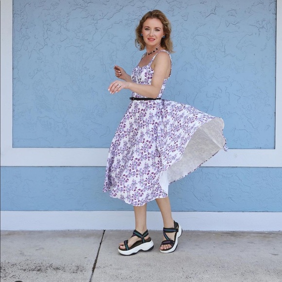 Belle Poque Flared A-Line Dress. Size S - Picture 4 of 12